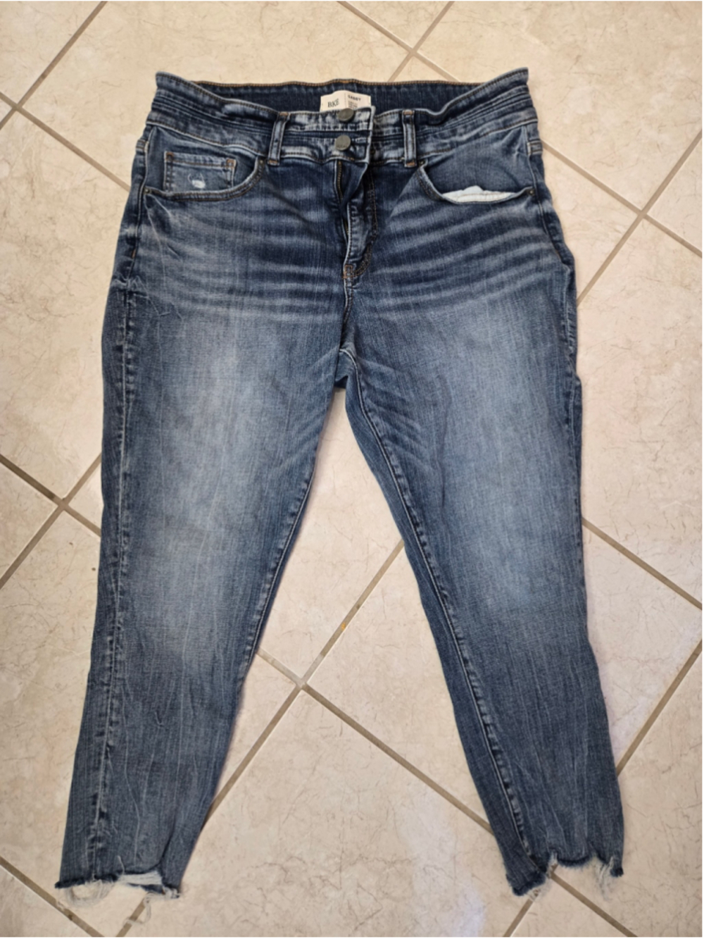 Women's BKE Gabby Blue Curvy Fit Ankle Skinny Jeans Size 31